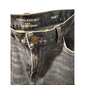 Banana Republic Men's Gray Slim Straight Jeans Size 35x32 Denim